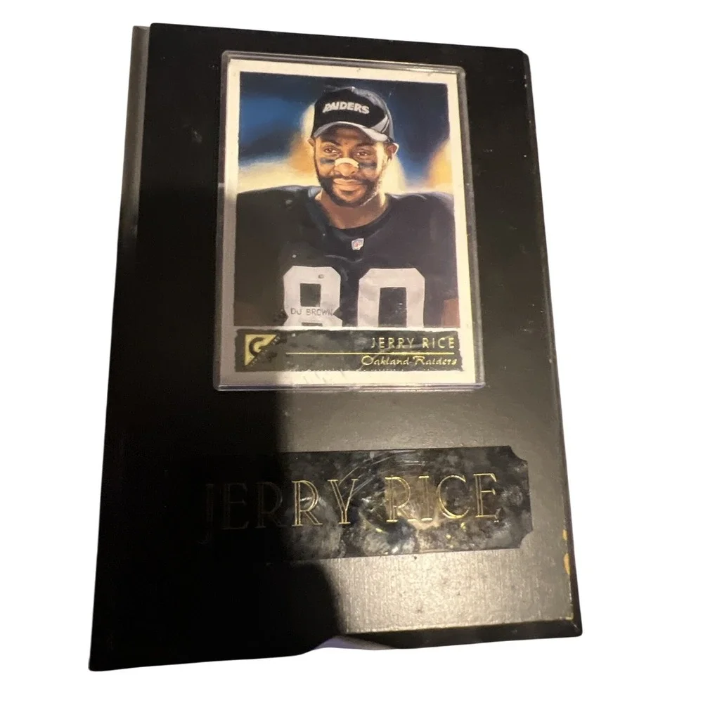 Jerry Rice Custom Plaque‎ With Oakland Raiders Card
